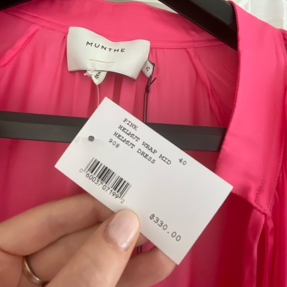 NWT Munthe Helmut Satin Wrap Dress - Picture 8 of 11